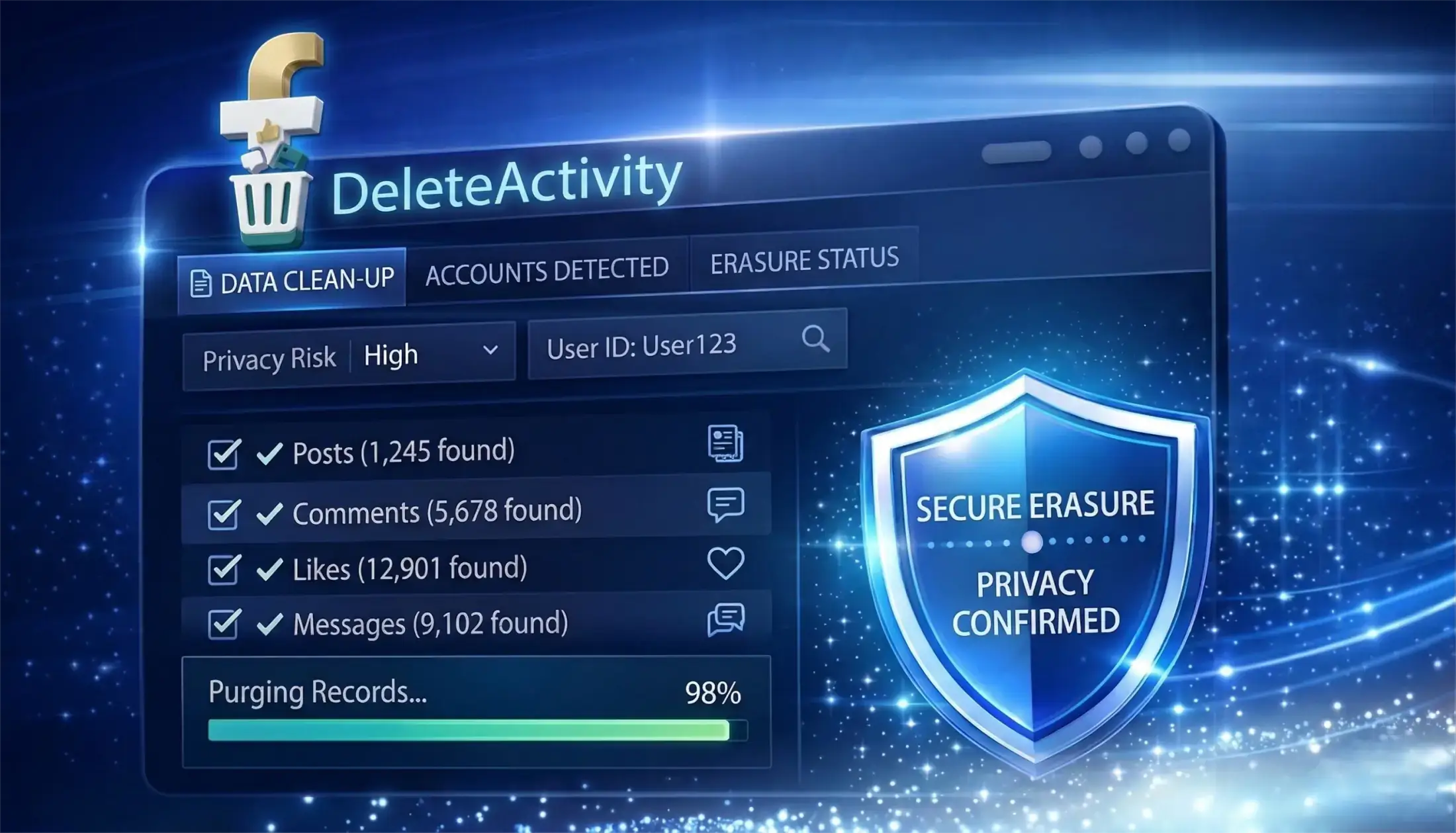 DeleteActivity — Bulk Delete Facebook Posts, Comments and Likes